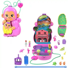 Mattel Polly Pocket 2 az 1-ben majomcsalád játékkészlet játékfigura