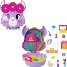 Mattel Polly Pocket lámás kemping játékkészlet játékfigura