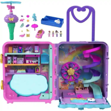 Mattel Polly Pocket Pollyville wellness szálloda hordozható bőröndben játékkészlet játékfigura