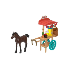 Mattel Szilaj - Zabolátlanok - Miradero Fesztivál - Büfékocsi csikóval játékszett (GXF68-GXF69) játékfigura