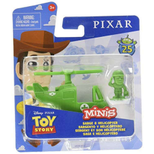 Mattel Toy Story Minis Őrmester figura helikopterrel – 14x15 cm játékfigura