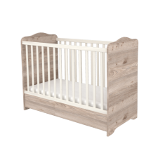 Matti Timba kiságy Viki zárt végű ágyneműtartós 60x120 krém-fűz kiságy, babaágy
