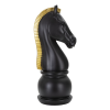 Mauro Ferretti Black and gold horse ø 18,5x50cm