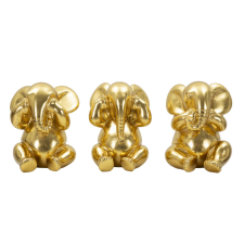 Mauro Ferretti Elephant set 3 pcs ø 15,5x20,5cm dekorációs kellék