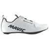 MAVIC Aksium országúti cipő, fehér, 37-es méret, 3 tépőzáras rögzítés, 3 pontos Look-Shimano kompatibilis (pár) MAVIC  Bicikli alkatrészek Kerékpáros ruházat Kerékpáros cipők