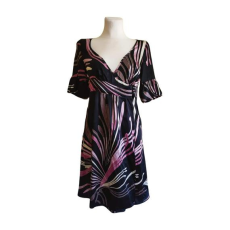  Max & Co. lila mintás női selyem ruha (méret: S)