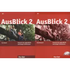Max Hueber Verlag AusBlick 2. B2 - Kursbuch + Arbeitsbuch + CD - Fischer-Mitziviris antikvárium - használt könyv