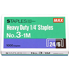 Max No 3-1M 24/6 1000db/csomag fűzőkapocs gemkapocs, tűzőkapocs