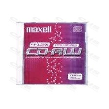 Maxell CD lemez CD-RW80 Normál tok, 12x Újraírható írható és újraírható média
