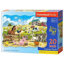 maxi 20 darabos puzzle - Állatok a farmon puzzle, kirakós