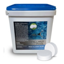 Maxi-classic klór 200 grammos tabletta Brillant Pool 5 kg medence kiegészítő