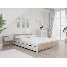 Maxi Drew IKAROS ágy 160x200 cm, fehér Ágyrács: Deszkás ágyráccsal, Matrac: Deluxe 15 cm matraccal ágy és ágykellék