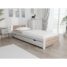 Maxi Drew IKAROS ágy 90x200 cm, fehér Ágyrács: Ágyrács nélkül, Matrac: Coco Maxi 23 cm matrac ágy és ágykellék