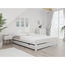 Maxi Drew IKAROS DOUBLE ágy 120 x 200 cm, fehér Ágyrács: Ágyrács nélkül, Matrac: Matrac nélkül ágy és ágykellék