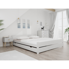 Maxi Drew IKAROS DOUBLE ágy 180 x 200 cm, fehér Ágyrács: Léces ágyrács, Matrac: Coco Maxi 19 cm matrac ágy és ágykellék