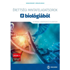 Maxim Kiadó Érettségi mintafeladatsorok biológiából (10 írásbeli középszintű feladatsor) - 2024-től érvényes tankönyv