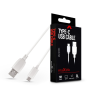 Maxlife USB Type-C adat és töltőkábel 1 m-es vezetékkel fehér (TF-0174)