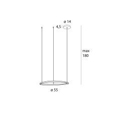 Maxlight Cayenne rózsarany LED függesztett lámpa (MAX-P0605D) LED 1 izzós IP20 világítás