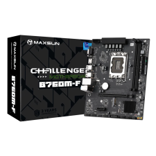 MAXSUN Challenger B760M-F DDR4 Intel s1700 MicroATX Alaplap (8801-000C9963-0002) alaplap