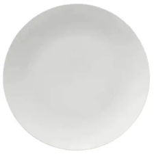 Maxwell & Williams White Basics Coupe lapostányér készlet 27,5 cm, 4 db tányér és evőeszköz
