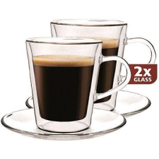 MAXXO Thermal poharak DF909 csészealjjal 2db 220ml tányér és evőeszköz
