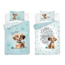 Maya Moo Gyerek Bambusz ágyneműhuzat 100x135cm - Kutyus menta babaágynemű, babapléd