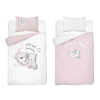 Maya Moo Gyerek pamut ágyneműhuzat 100x135cm - Maci a Holdon rózsaszín