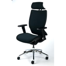 MAYAH "Crown" főnöki szék fejtámasszal  (BBSZVV36 / CM4003S BLACK) (CM4003S BLACK) bútor