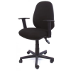 MAYAH Smile Irodai szék állítható karfával szövetborítás fekete