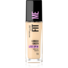 Maybelline Fit Me! folyékony make-up az élénk és kisimított arcbőrért árnyalat 110 Porcelain 30 ml smink alapozó