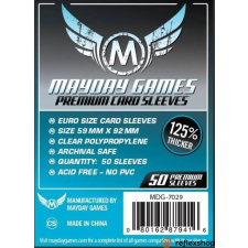 Mayday Games Premium Euro méretű kártyavédő (50 db-os csomag), 59 mm x 92 mm kártyajáték