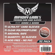 Mayday Games Prémium közepes négyzet kártyavédő 80 x 80 mm (50 db-os csomag) kártyajáték