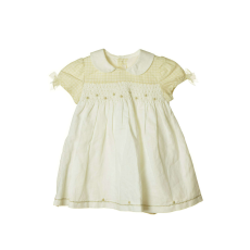 Mayoral fehér/bézs bébi lány ruha – 74 cm