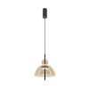 MAYTONI Bangkok fekete-barna LED függesztett lámpa (MAY-MOD185PL-L12CG3K1) LED 1 izzós IP20