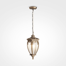 MAYTONI Fleur antik arany-átlátszó kültéri függesztett lámpa (MAY-O414PL-01GB) E27 1 izzós IP44 kültéri világítás