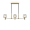 MAYTONI Vision arany-fehér függesztett lámpa (MAY-MOD411PL-03G) E14 3 izzós IP20
