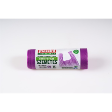 Mazzini 104037 újrahasznosított köthető füles 15db/roll 60l szemeteszsák tisztító- és takarítószer, higiénia