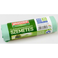Mazzini Szemeteszsák, újrahasznosított, 60 l, 10 db, 55x70 cm, MAZZINI (KHK903) tisztító- és takarítószer, higiénia