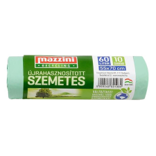 Mazzini Szemeteszsák újrahasznosított MAZZINI köthető füles 60L 10 db/tekercs tisztító- és takarítószer, higiénia