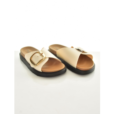 MB Collection női papucs - Kalsszikus felsőrész, arany színű csattal, kényelemes, rugalmas talp kialakítással M25-1-LEI-93/T012