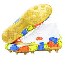  MBrands futballcipő bokacsizmával, szintetikus / fehér fű 45 férfi cipő