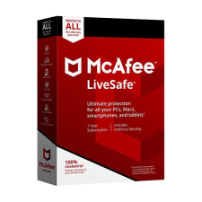 McAfee LiveSafe - 10 eszköz / 1 év  elektronikus licenc karbantartó program