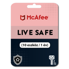 McAfee LiveSafe (10 eszköz / 1év) (Elektronikus licenc) karbantartó program