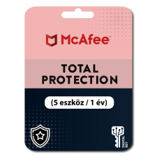 McAfee Total Protection (5 eszköz / 1év) (Elektronikus licenc) karbantartó program