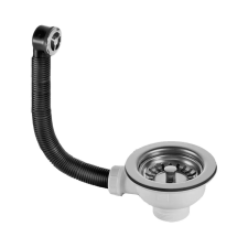 McAlpine HC160-RFS mosogatótálca leeresztőszelep túlfolyóval, 6/4", D114 mosogatótálca