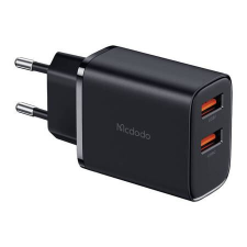 Mcdodo 2xUSB-A 12W hálózati töltő fekete (CH-5070) (CH-5070) mobiltelefon kellék