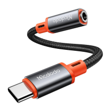 Mcdodo USB-C to AUX mini jack 3.5mm audio adapter Mcdodo CA-7561, DAC, 0.11m (black) kábel és adapter