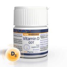mcePharma mce Pharma D3-vitamin ODT, 60 tabletta  Étrend-kiegészítő gyógyhatású készítmény