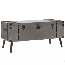  MDF és alumínium dohányzóasztal 102 x 51 x 47,5 cm bútor