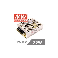 MeanWell LED tápegység 12 Volt, ipari (75W/6A) Mean Well világítás
